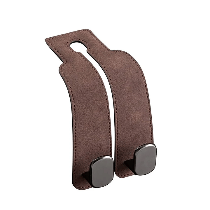 Eptchn TwinHook Leather Car Headrest Hangers
