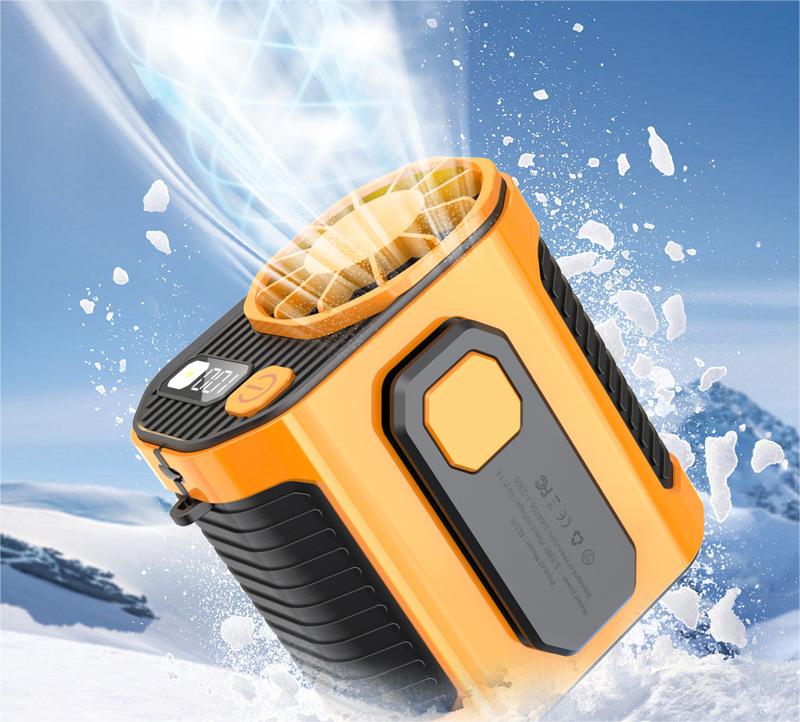 ☀️Last Day 49% OFF-10000mAh Outdoor Digital Fan with Flashlight