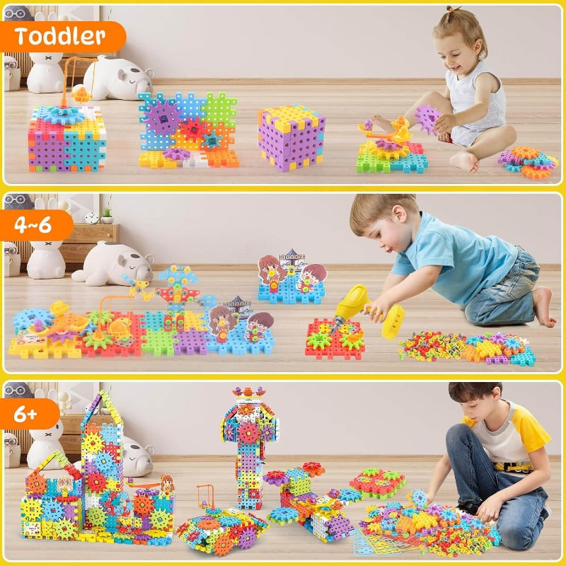 Electric Gear Building Toy Set