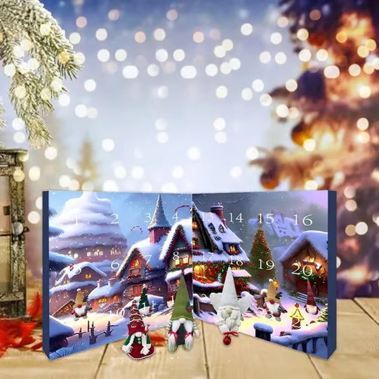 🎅 2025 Christmas( Halloween ) Gnome Countdown Calendar-🌟Christmas (New)