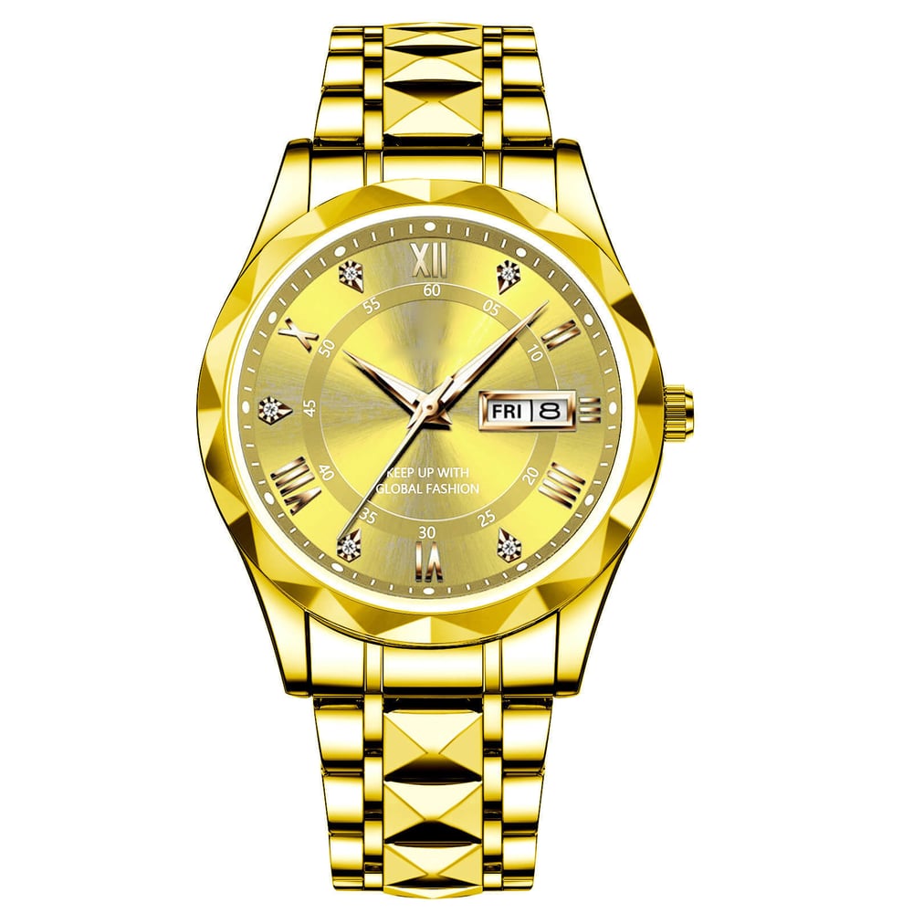Last Day 75% OFF - Waterproof Luminous Stainless Steel Two-tone Quartz Men's Watch