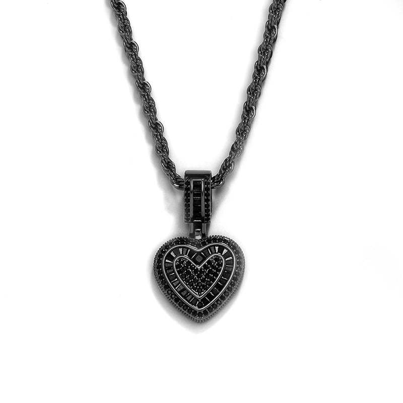 💖Last Day Sale 49% OFF💖Cubic Diamond Heart Pendant Necklace
