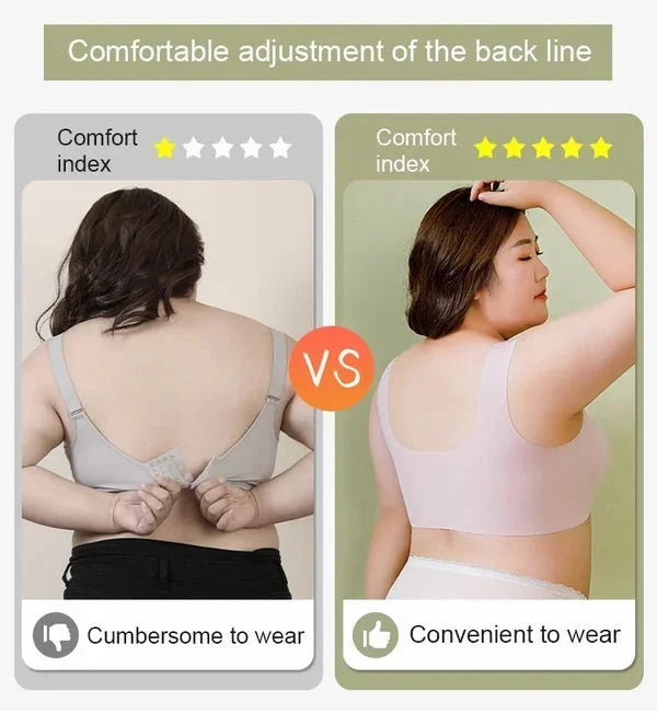 Fashion Deep Cup Bra Summer Sexy Push Up Wireless Bras (Size Runs The Same As Regular Bras)