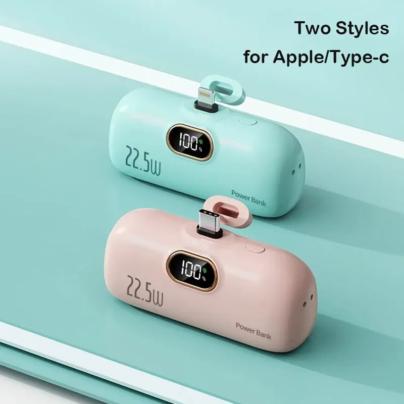 ๐โฐ5000mAh Mini Portable Charger Power Bank for phone๐