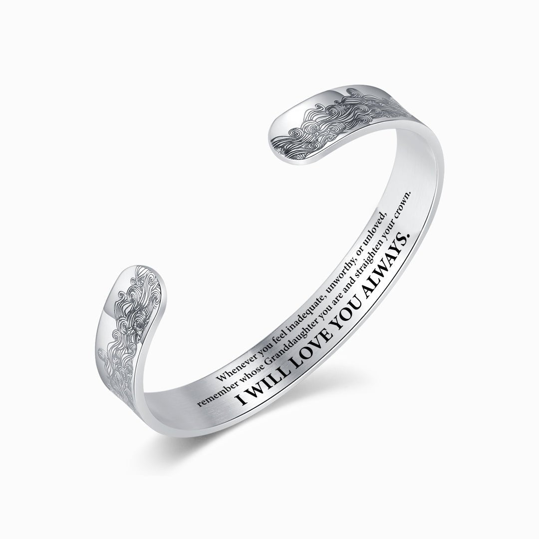 Last Day 75% OFF - To My Granddaughter, I Will Love You Always Bracelet