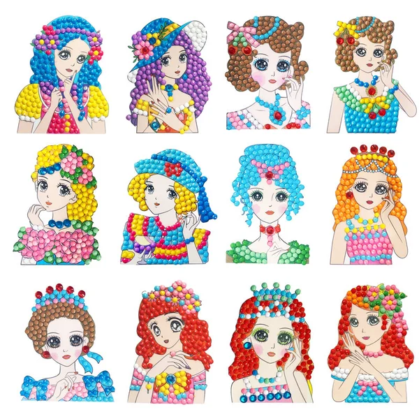 DIY children's free stick cartoon diamond painting