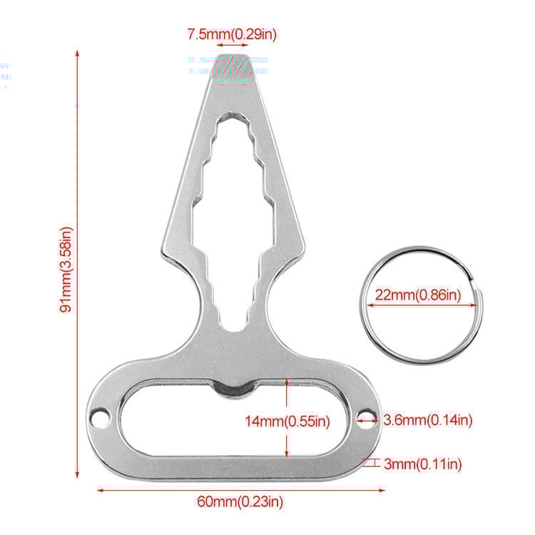 🔧Outdoor camping stainless steel multifunctional tool