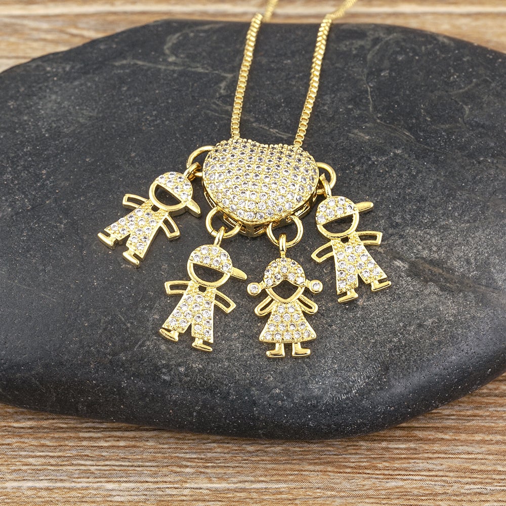 🔥 Last Day 69% OFF -Mother's Love Necklace - Love and My Kids