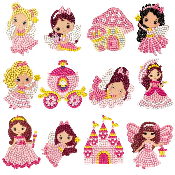 DIY children's free stick cartoon diamond painting