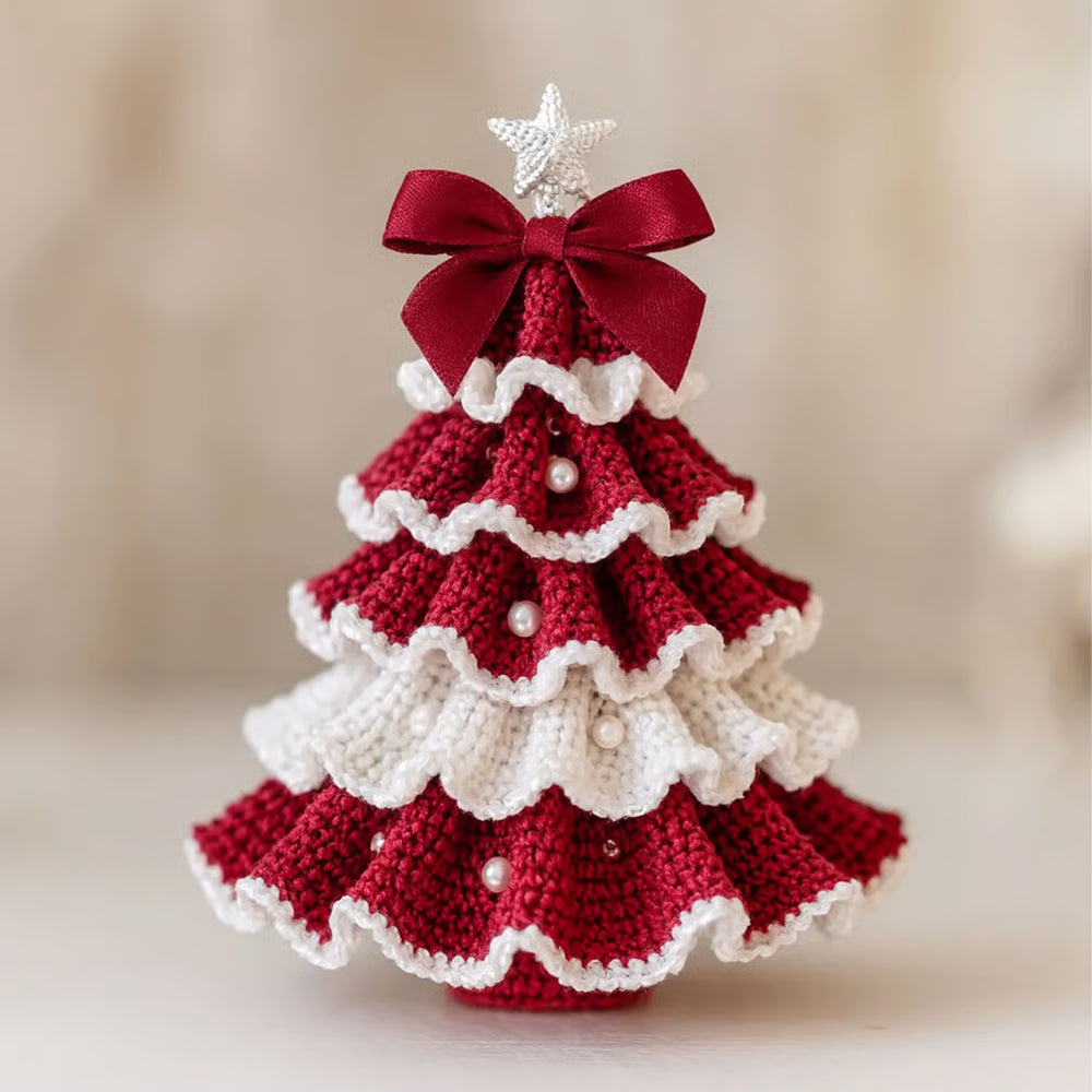 🤚🎁DIY Crochet Christmas Tree Kit – Handmade Holiday Decoration Set