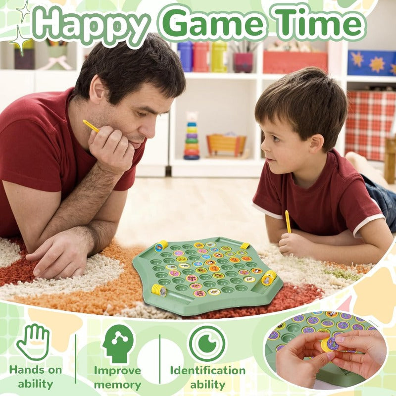 Flip-Match Board Game for Kids – DIY Flip Chess Board for Kids (2–4 Players)