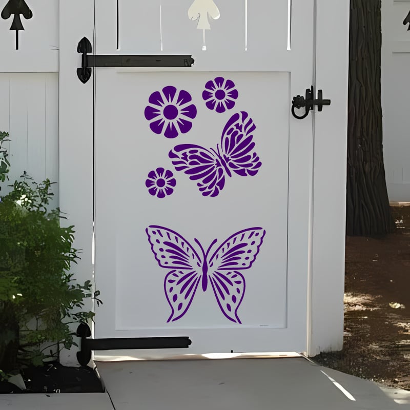 🎁49% OFF -🏡Garden Fence Large Flower Stencils🌻DIY Decoration