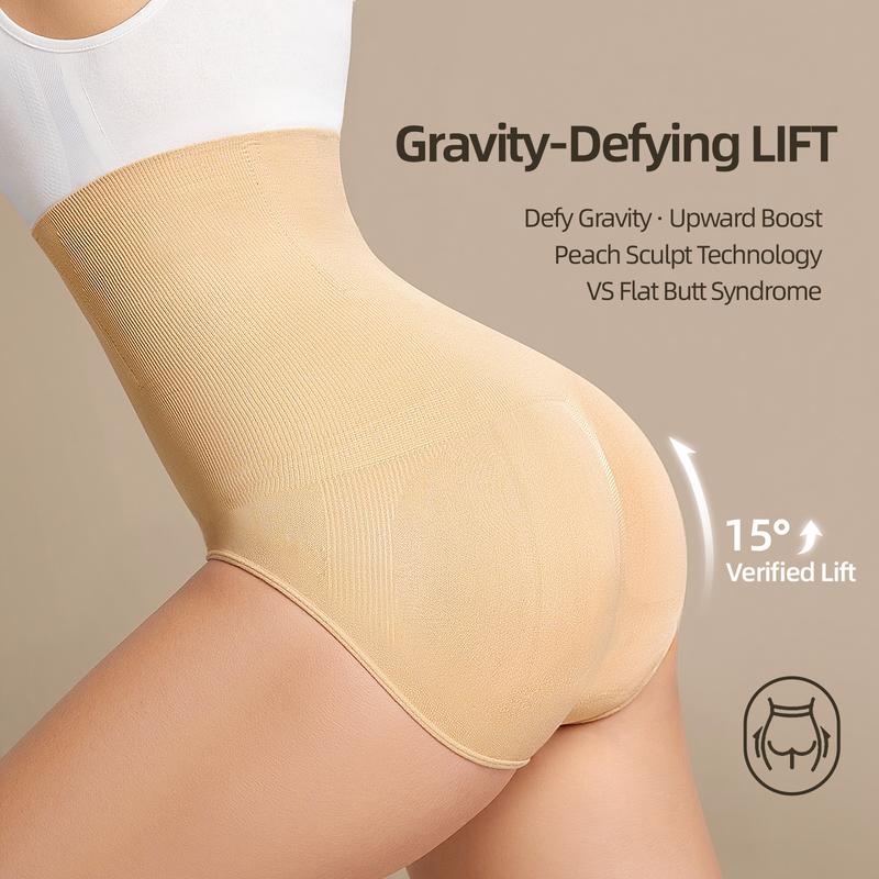 Sculpting High-Waist Shaper Briefs with Booty Lift
