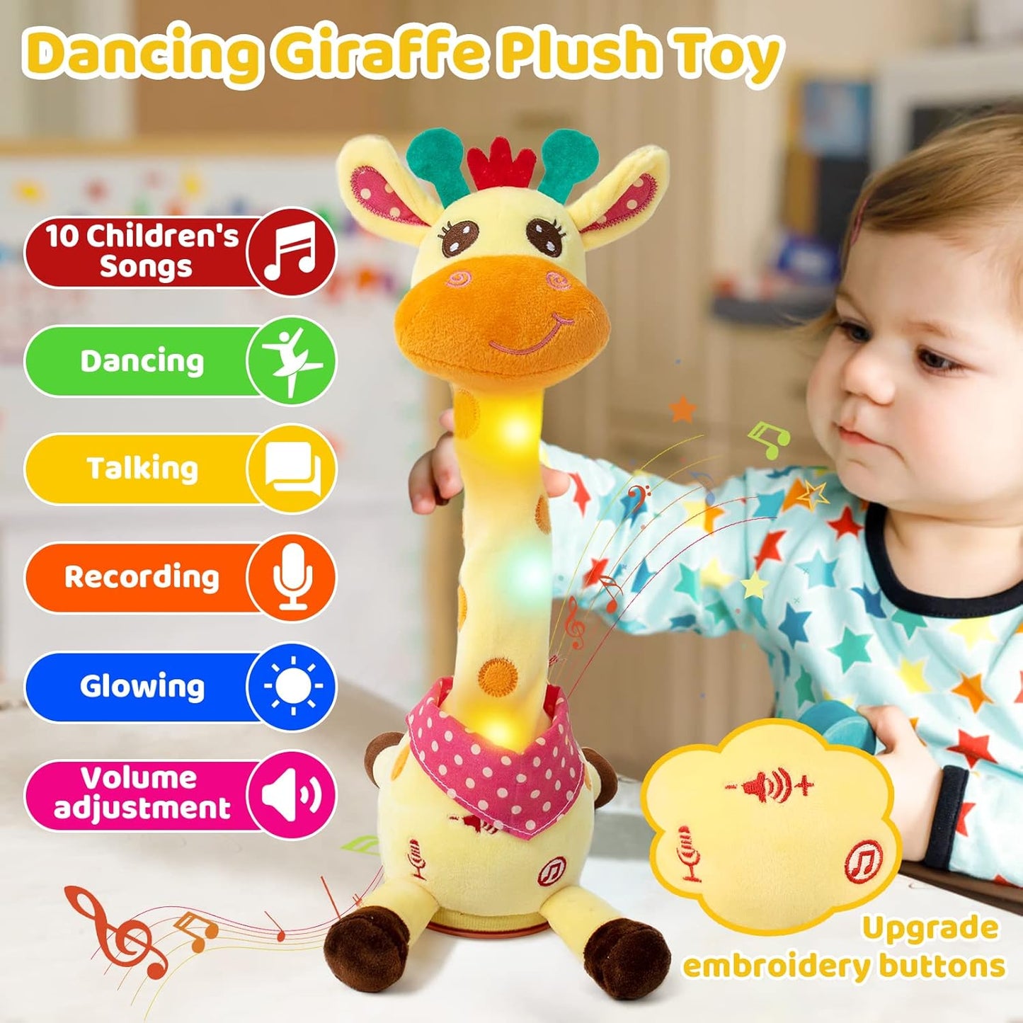 Groovy Singing & Dancing Giraffe Plush