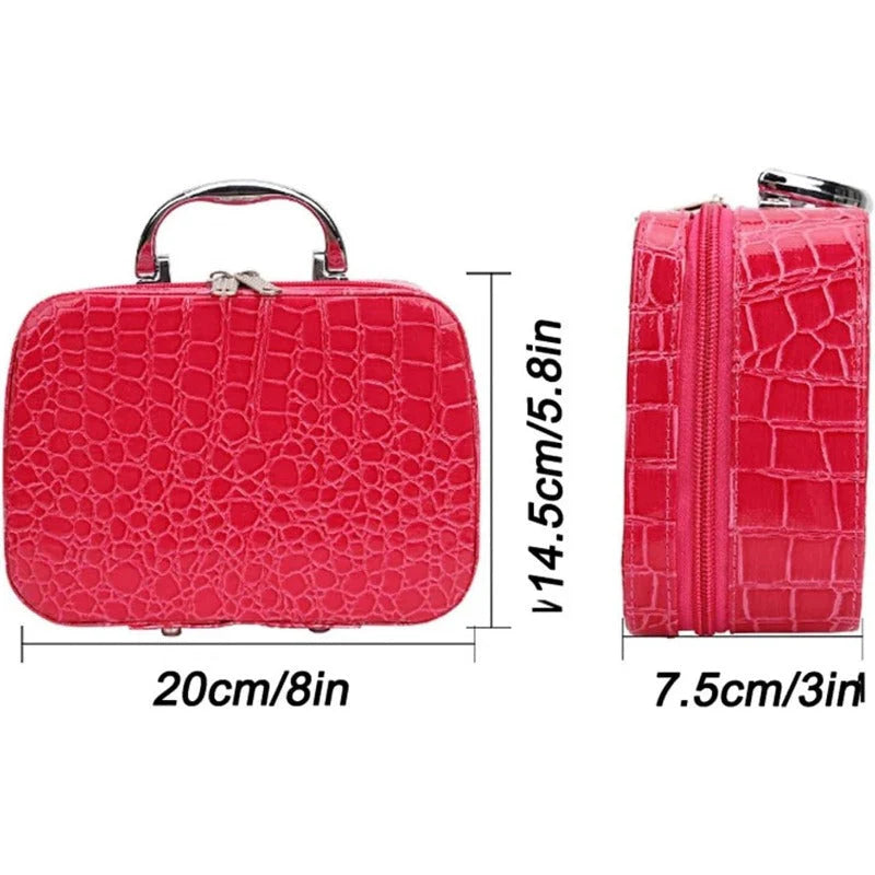 Portable Sewing Kit in Faux Leather Case