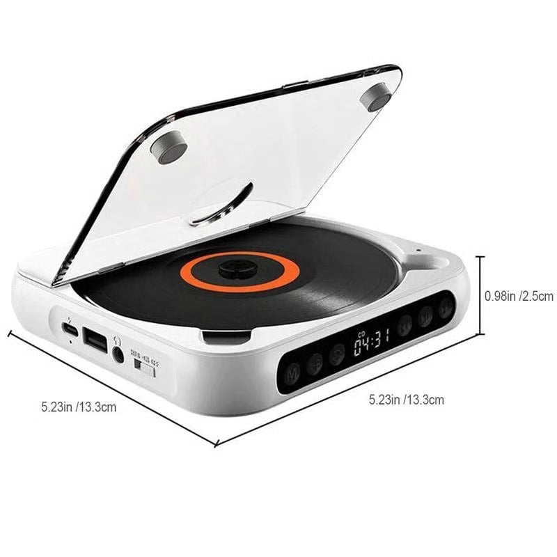 Portable Bluetooth CD Player - Halloween & Christmas SALE: 30% OFF!