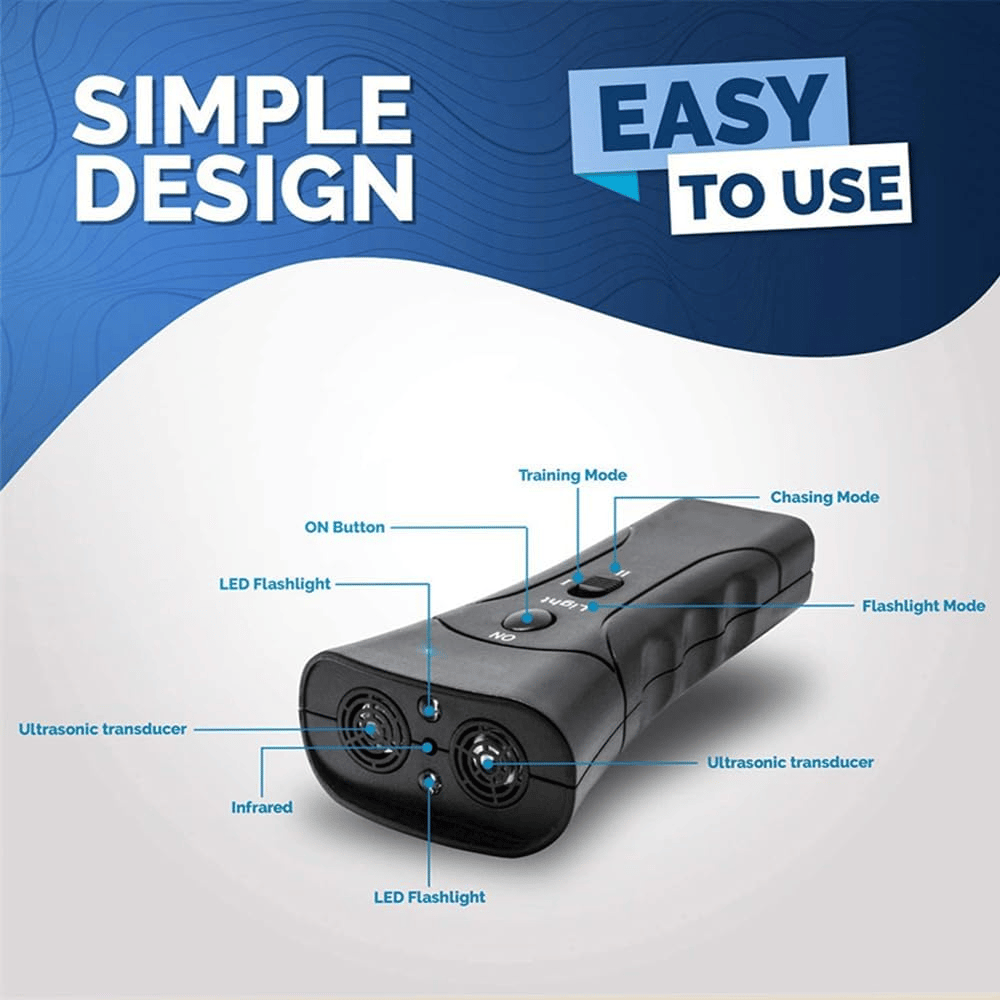 Dual Sensor Ultrasonic Anti Barking Device