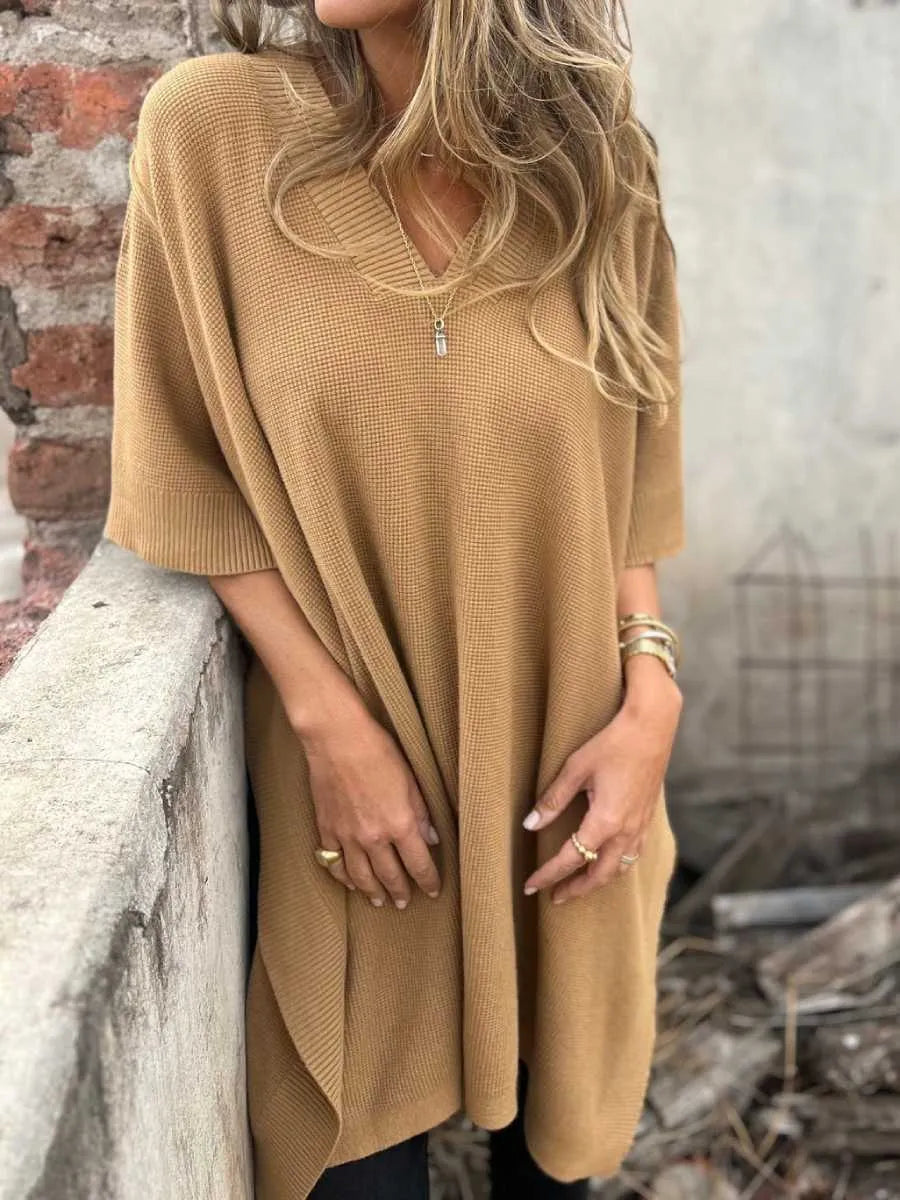 Women's Knit Poncho Cape Vest