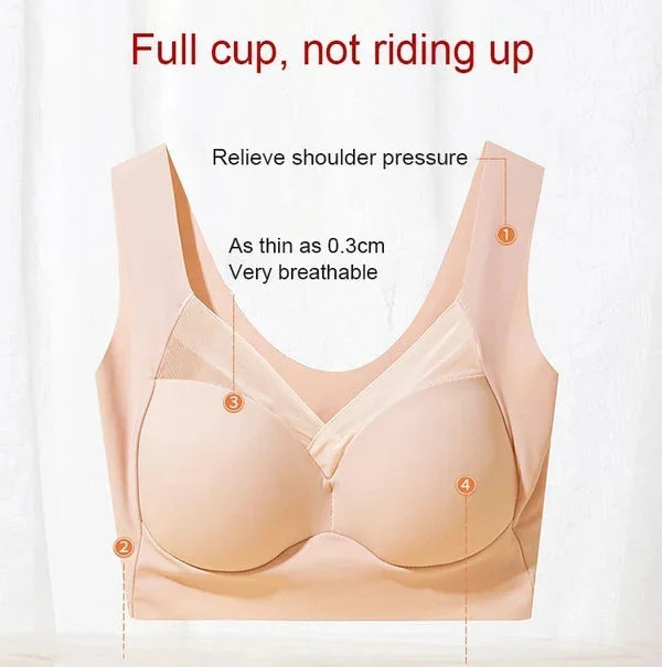 Fashion Deep Cup Bra Summer Sexy Push Up Wireless Bras (Size Runs The Same As Regular Bras)