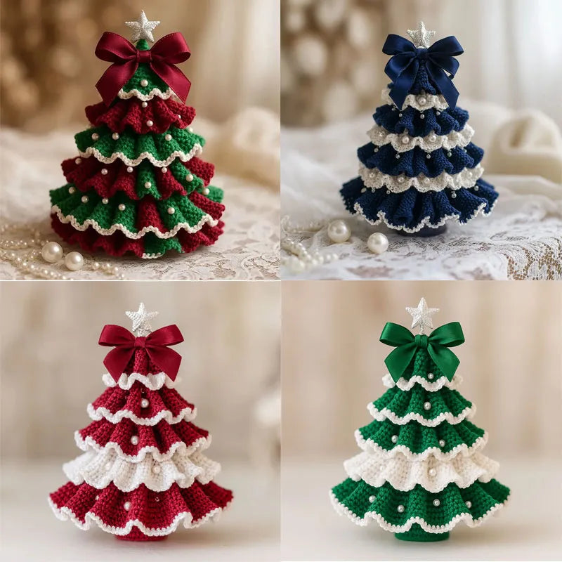 🤚🎁DIY Crochet Christmas Tree Kit – Handmade Holiday Decoration Set