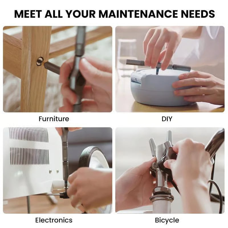 (đ„Summer Hot Sale- 30% OFF) 24 in 1 DlY Screwdriver Set Magnetic Compact and Portable Ratchet Screwdriver