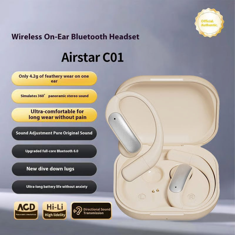 π§π Zero-Gravity Titanium Bluetooth Earbuds - Ultra-Long Battery, HiFi Stereo, Comfortable for Long Wear
