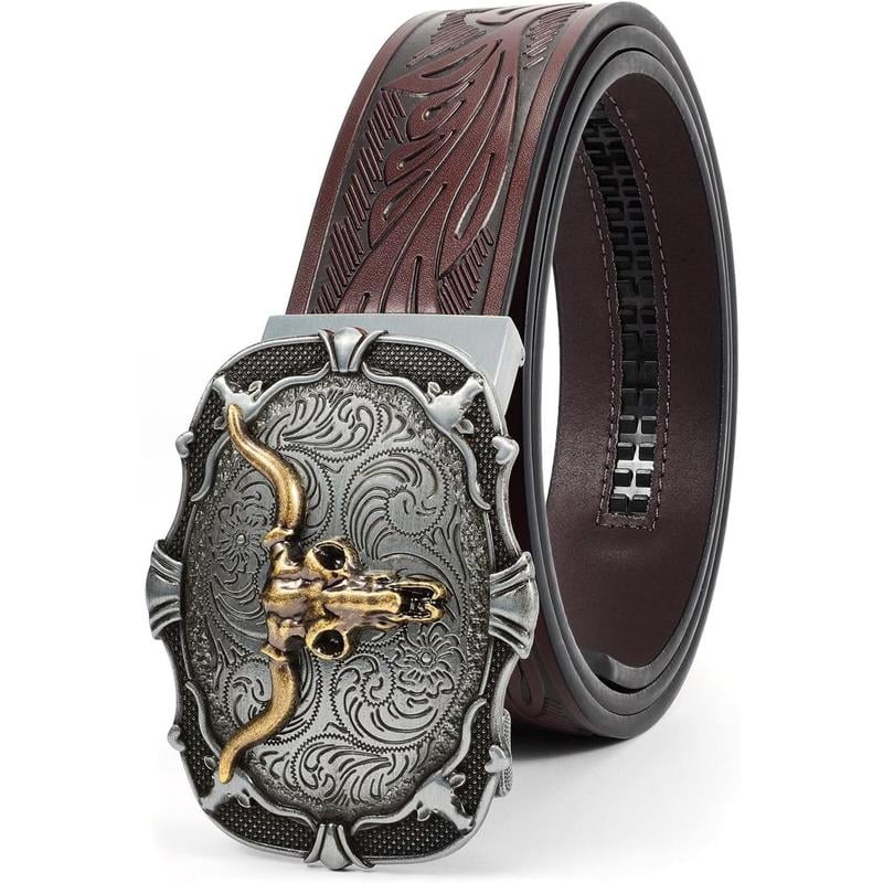 🔥LAST DAY 49% OFF - Adjustable Ratchet Western Belt (With Western Buckle)