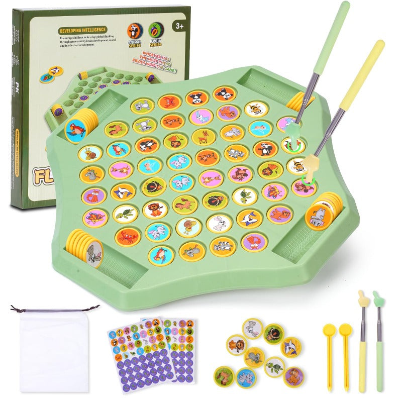 Flip-Match Board Game for Kids – DIY Flip Chess Board for Kids (2–4 Players)