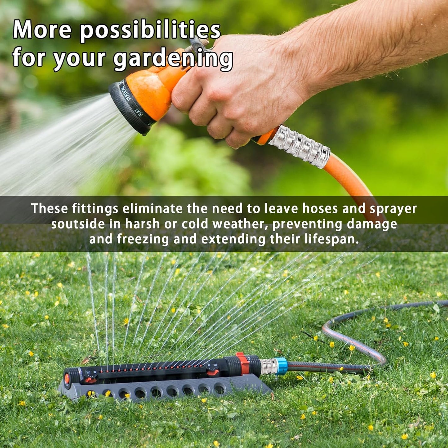 šStainless Steel Garden Hose Quick Connect Fittings Set