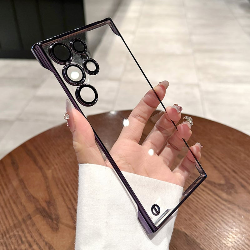 🔥New In Samsung S25 Series Case - Samsung Frameless Magnetic Transparent Case