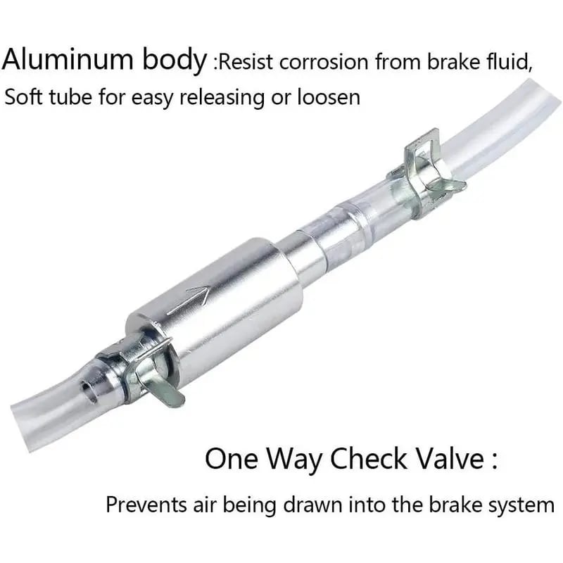 ⏰LAST DAY 49% OFF - Brake Bleeder Hose(One Way Check Valve Tube Bleeding Tool Kit)