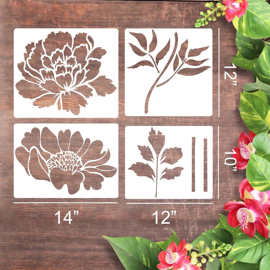 🎁49% OFF -🏡Garden Fence Large Flower Stencils🌻DIY Decoration