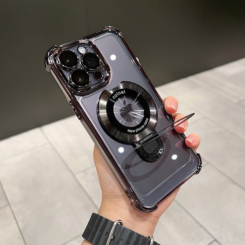 🔥New In Phone Case for iPhone 16 Series - Four Corners Air Cushion Anti-fall Case for iPhone with Invisible Ring Stand