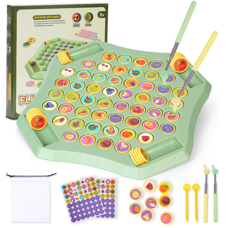 Flip-Match Board Game for Kids – DIY Flip Chess Board for Kids (2–4 Players)