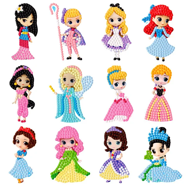 DIY children's free stick cartoon diamond painting