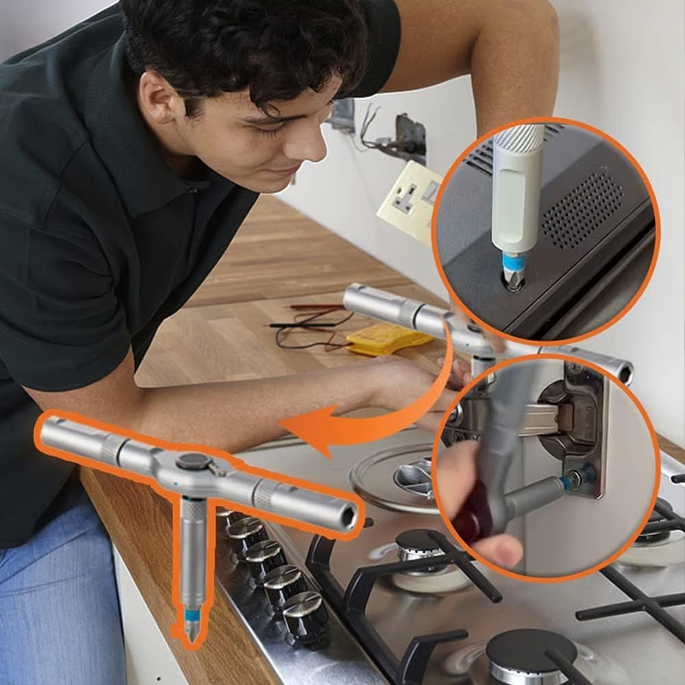 (đ„Summer Hot Sale- 30% OFF) 24 in 1 DlY Screwdriver Set Magnetic Compact and Portable Ratchet Screwdriver
