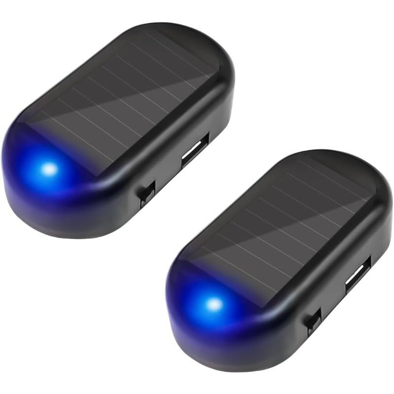 Solar-Powered Dummy Car Alarm Light