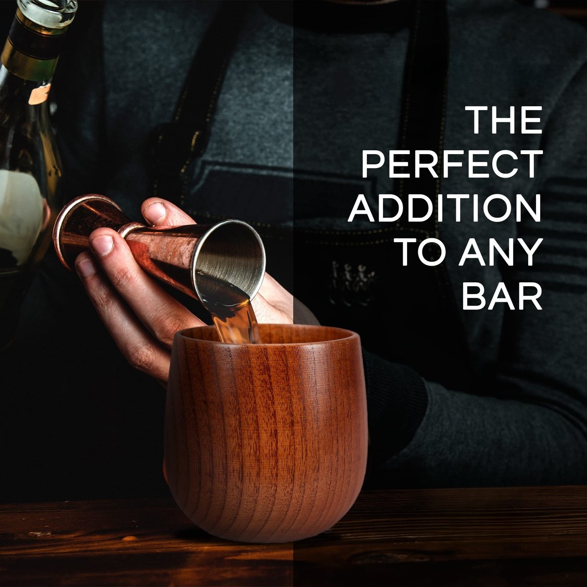 š„2025 Hot Saleš„Handmade and Charred Drinking Vessel -Original Wooden Bourbon Drinking Glass