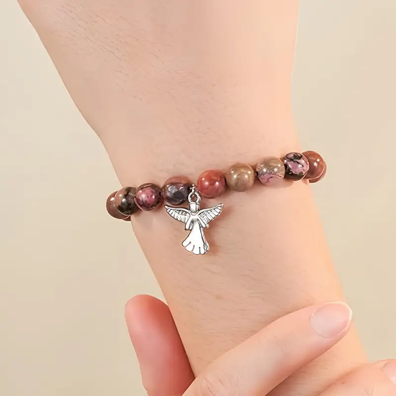 🎁Last Day BUY 1 GET 1 FREE - Memorial Gifts Angel Wings Healing Crystal Bracelet