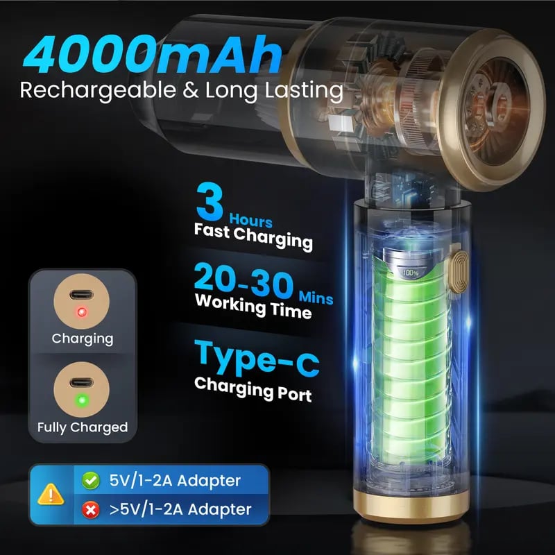 🔥Last Day Promotion 49% OFF - Wireless Handheld Car Vacuum Cleaner