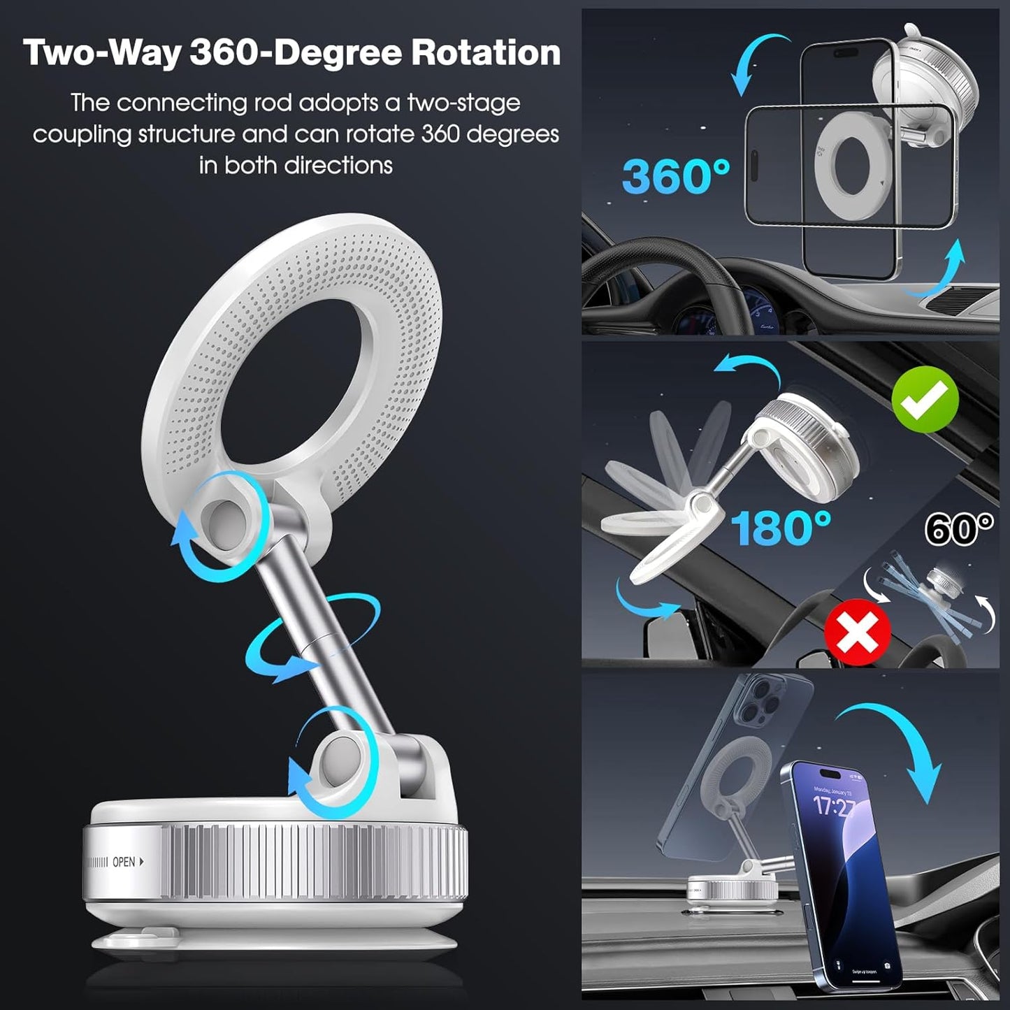 Eptchn MagLock 360° Foldable Magnetic Phone Mount