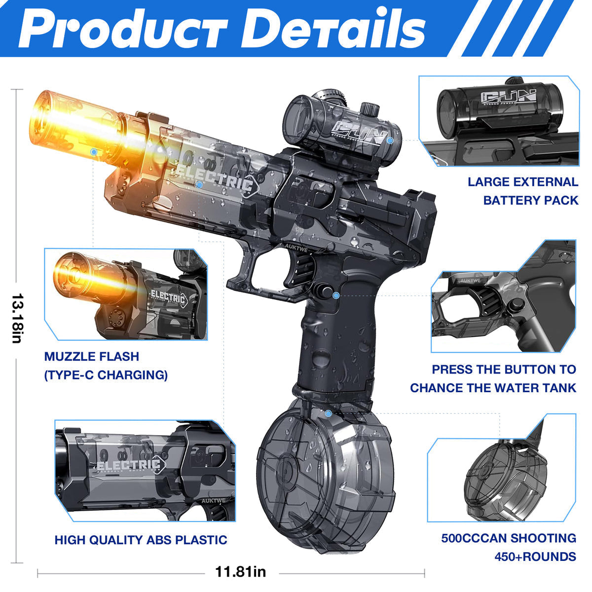 Yopoll aqua shooter hydro blaster