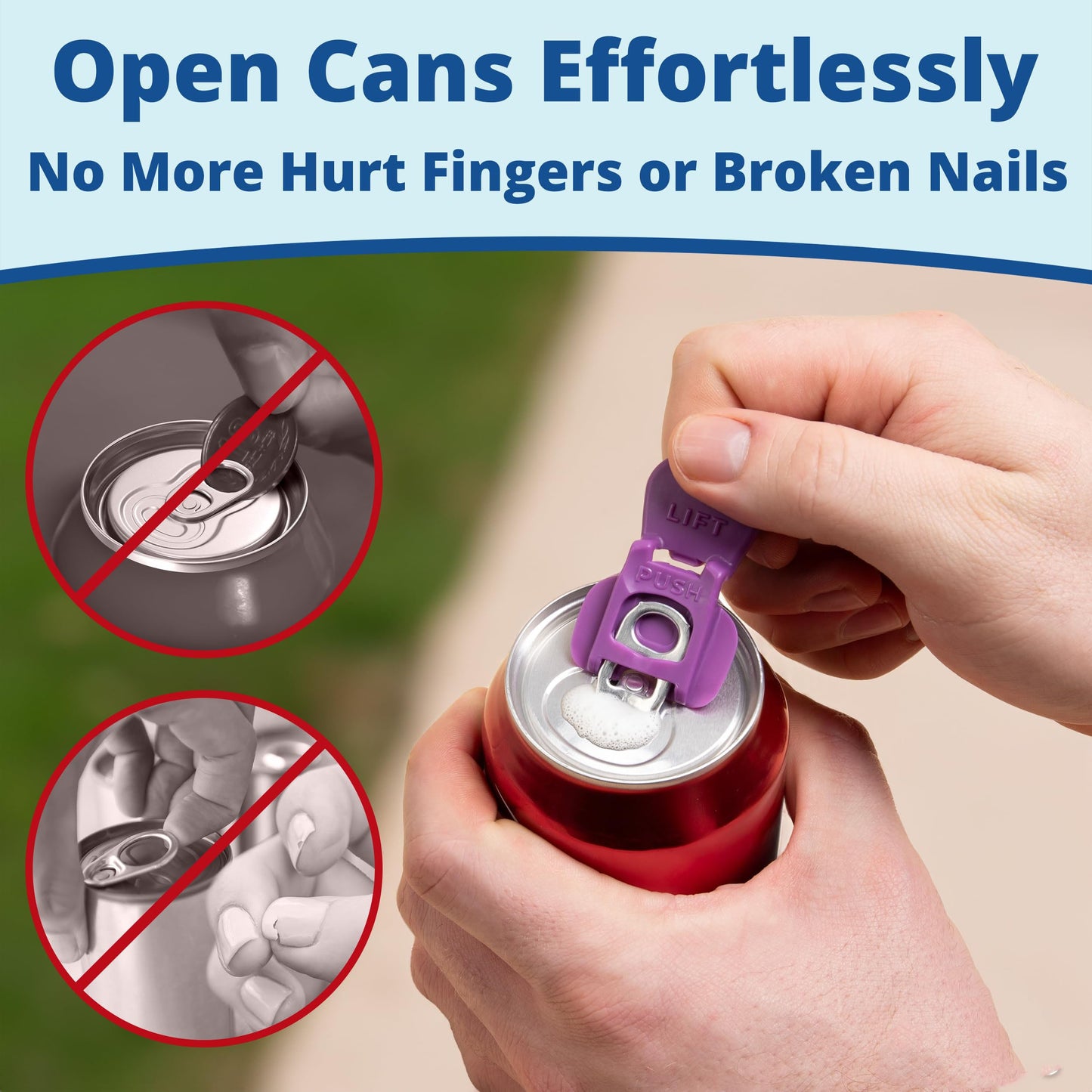 Beverage Barricade 2.0 – Snap-On Can Lid with Tab Opener & Spill Guard