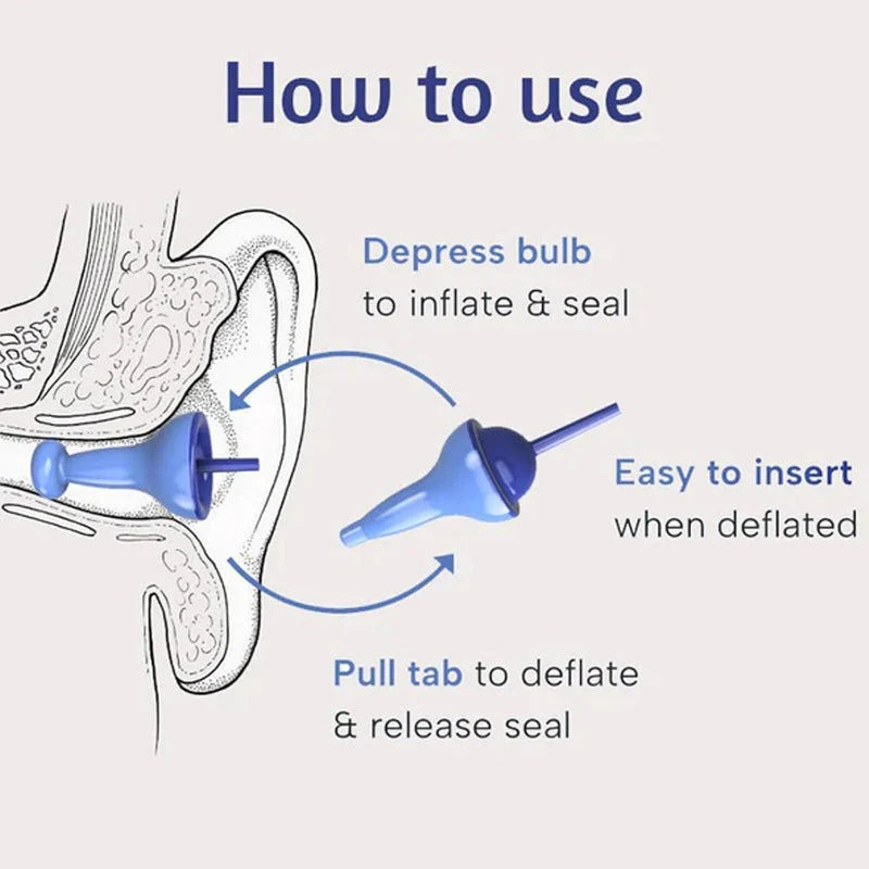 Inflatable Silicone Earplugs