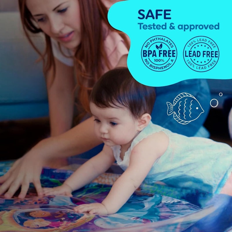 Inflatable Baby Tummy Time Water Mat