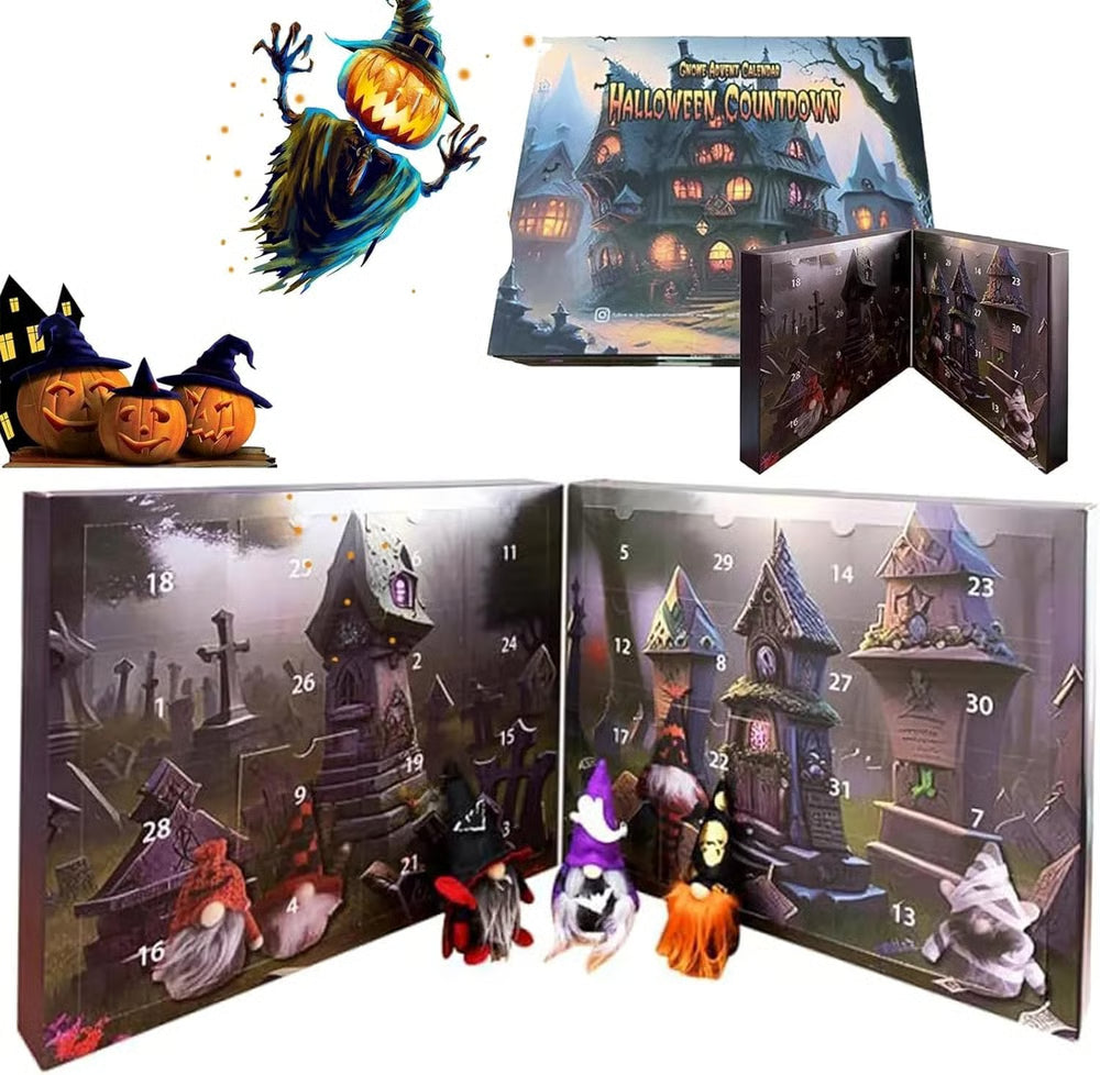 🎅 2025 Christmas( Halloween ) Gnome Countdown Calendar-🌟Christmas (New)