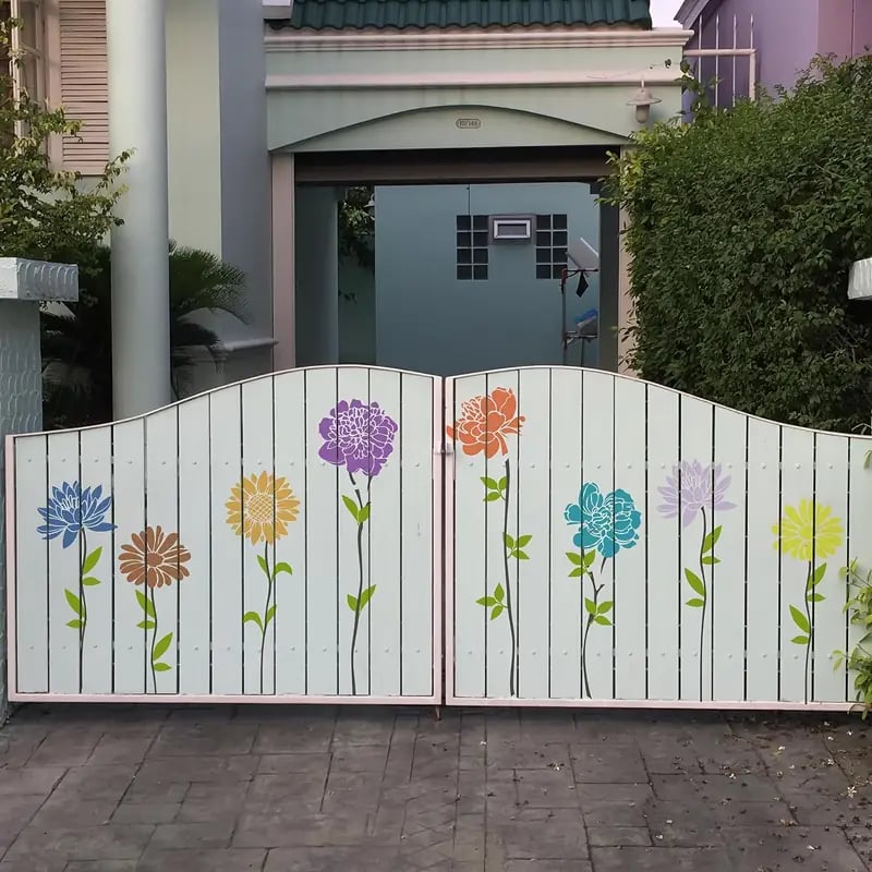 🎁49% OFF -🏡Garden Fence Large Flower Stencils🌻DIY Decoration