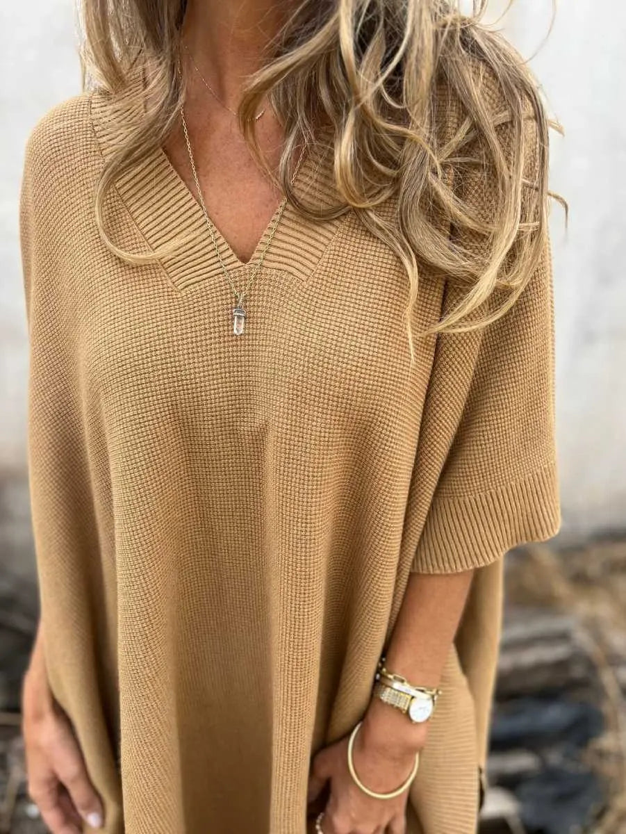 Women's Knit Poncho Cape Vest