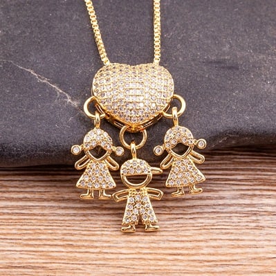 🔥 Last Day 69% OFF -Mother's Love Necklace - Love and My Kids