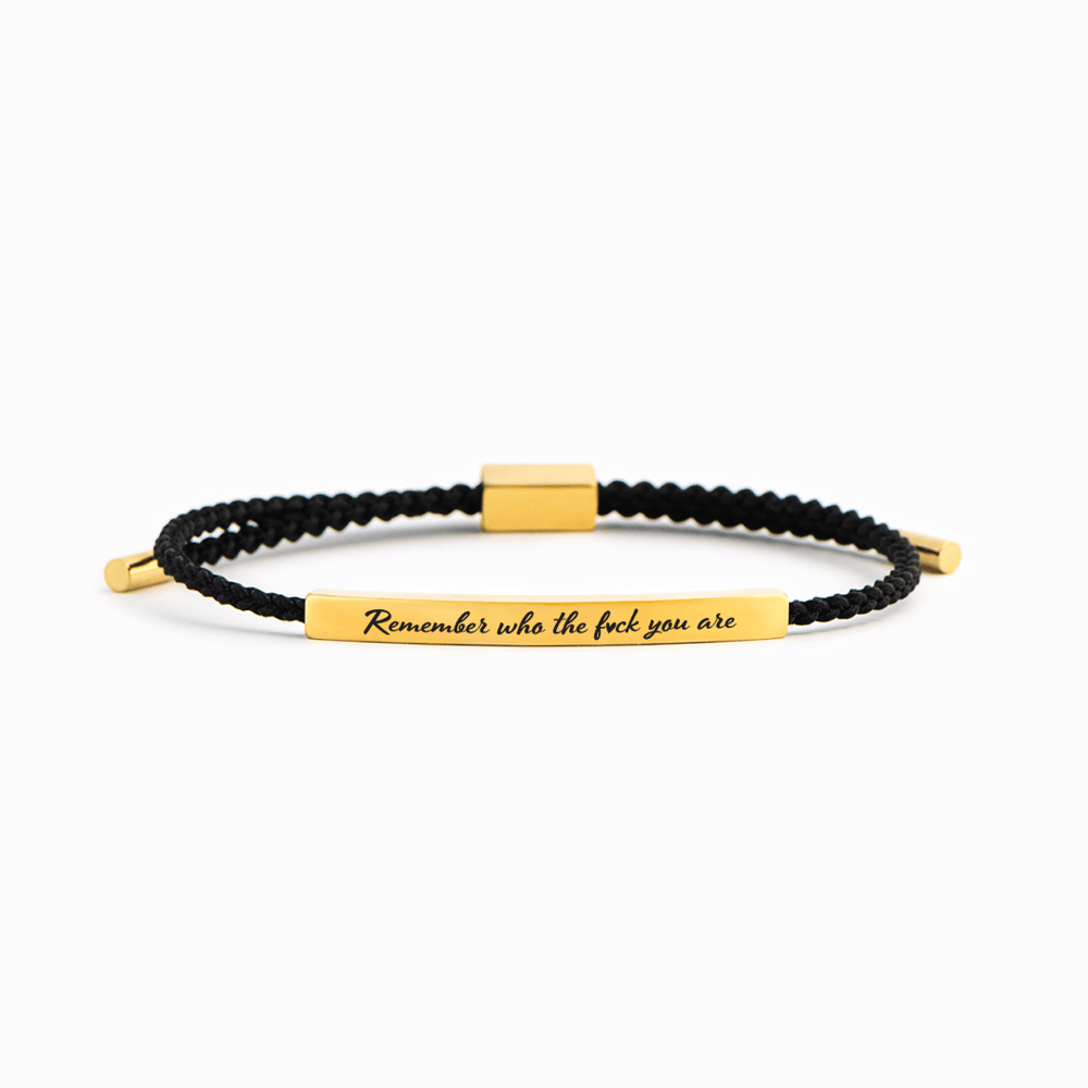 🔥LAST DAY 69% OFF - Remember Who The F♡ck You Are Motivational Tube Bracelet